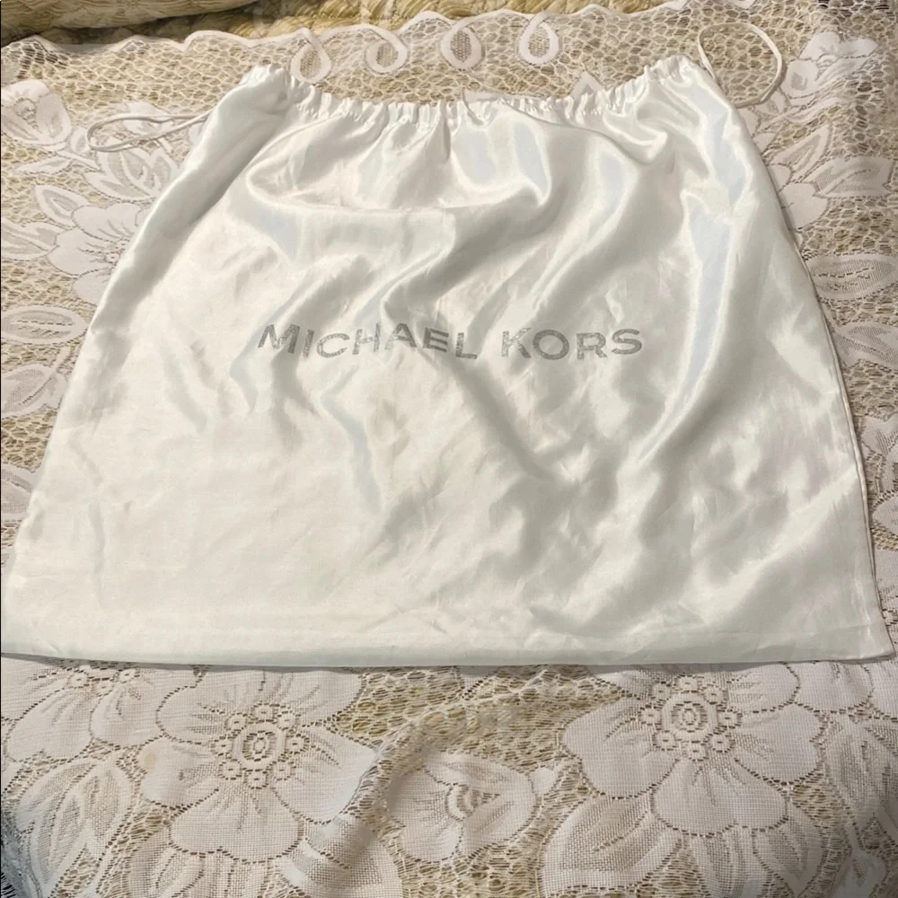 Michael Kors White Dust Bag Silky Design & Draw String Closure